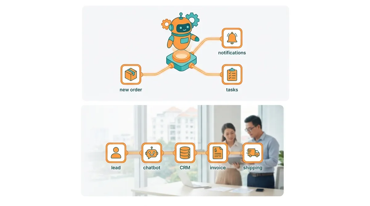 n8n + AI: Tự Động Hoá Quy Trình Bán Hàng Từ Đầu Đến Cuối Cho Shop Nhỏ